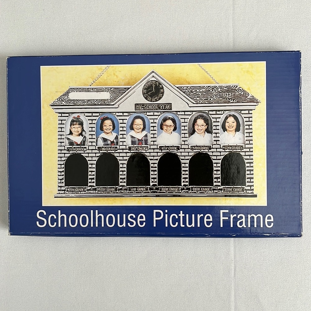 Vintage Schoolhouse My School Year Picture Frame